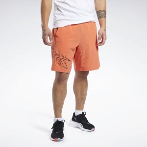 Reebok United by Fitness Epic Kurze Hose Herren - Orange - DE 689-XMG